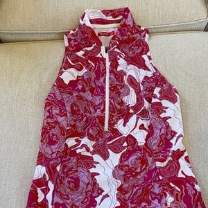 Terry Sleeveless Cycling Jersey Size Small Colorful Pink